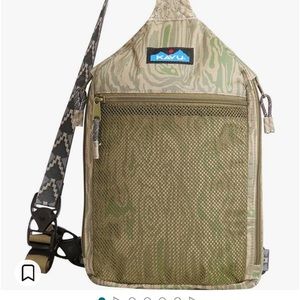 Kavu Yoho Sling Padded Mini Backpack Woodgrain Terrain